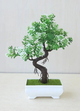 Artificial Plants Decoration Potted Bonsai Small Tree Pot Fake Plant Potted zen garden Ornaments Table Home Room Decoration