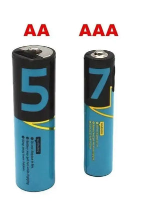 Batteria AA da 6 pezzi con cavo USB tipo C Batteria ricaricabile agli ioni di litio, batteria AA da 1,5 V, batteria AA da 2200 mWh - riparo82