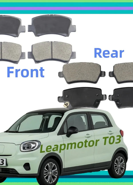 Per Leapmotor T03 Pastiglie freno anteriori/Pastiglie freno posteriori/Parti auto K-30001 K-27006