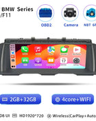 Uckazy 8 Core Wireless Carplay AutoRadio Android 14 For BMW 5 Series F10 F11 2010-2016 CIC NBT Car Multimedia Screen Player GPS Navigation Stereo Carplay Audio - Riparo82