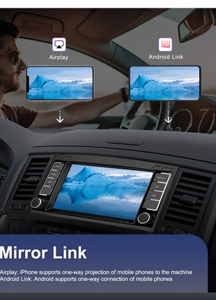 Podofo 7" Car Radio Wireless CarPlay Android Radio For FIAT Punto 2005-20009/Linea 2007-2011 Multimedia GPS FM WIFI BT Autoradio - Riparo82