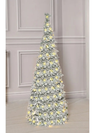 Albero di Natale Ins con floccaggio della neve Albero di Natale pieghevole premium Vacanza Estetica Decorazioni natalizie Albero di neve artificiale densa