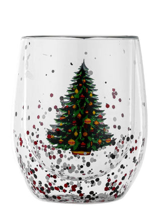 Tazza di vetro a doppia parete di Natale, regalo di Natale, stella-albero, pupazzo di neve, resistente al calore, per uso domestico, succo di latte, birra, tazza da tè, tazza da caffè - riparo82