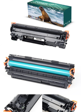 Qualicom CE278A 78A Compatible TONER Cartridge for HP LaserJet Pro P1560 P1566 P1600 P1606dn M1536dnf - Riparo82