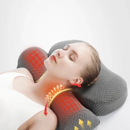 New Cervical Pillow, Memory Foam Contour Pillow, Bed Pillows for Side Sleeper Ergonomic Orthopedic Sleeping Pillow