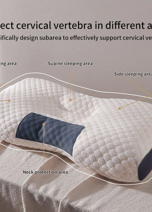 Neck Pillow Help Sleep And Protect The Neck Cervical Orthopedic Household Soybean Fiber SPA Massage Pillow For Sleeping New - Riparo82