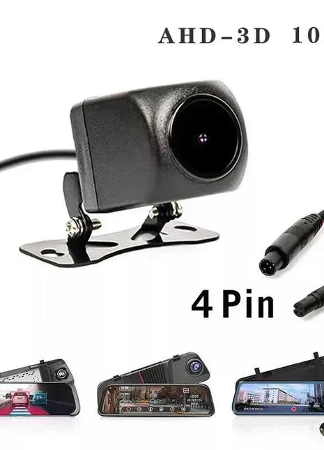 AHD 1080P Rear Camera 4 Pin Back Cam for Car DVR Carplay Android Auto Dash Cam extension Cable - Riparo82