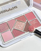 Mint diffuse pink blue small pink frame nine-color eyeshadow palette low saturation clear mint green pearl matte gentle pure des - Riparo82