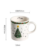 Creativo Natale Piatto in ceramica Stoviglie Ristorante di lusso Bistecca Piatti per pasta Casa Delizioso Piatto Piatto da zuppa Tazze squisite - riparo82