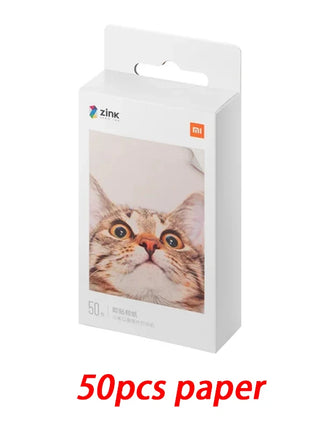 50/100 PCS Xiaomi ZINK Carta per stampante tascabile Stampa fotografica autoadesiva Xiaomi Mini carta per stampante fotografica tascabile da 3 pollici