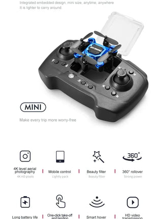 802 Mini Drone 4K 1080P HD Camera WiFi Fpv Pressione dell'aria Mantenimento dell'altitudine Professionale Pieghevole Quadcopter RC Drone Giocattoli per bambini Regalo - riparo82