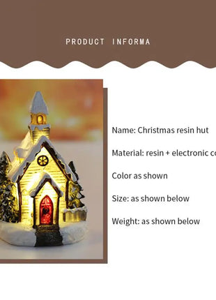 Christmas Light House Village decorazioni natalizie per la casa regali di Natale ornamenti natalizi capodanno 2024 Natale Navidad Noel