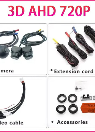 Car 360° panoramic system camera for Android multimedia screen, Android multimedia system with 360APP function - Riparo82