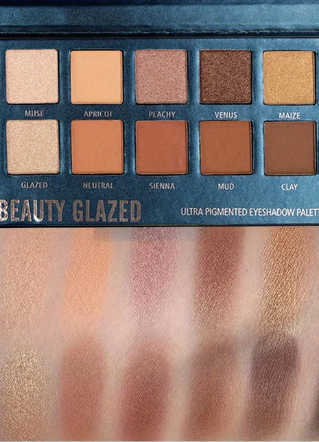 BEAUTY GLAZED 14 Colors Eyeshadow Palette Matte High PigmentedNude Color Waterproof Long Lasting Neutral Cream Makeup Palette - Riparo82