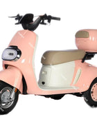 800W Pink/Grey/Red Adults 3 Wheel Electric Tricycle Small With Hidden Foldable Baby Seat/Parent Child Electric Scooter Fashion