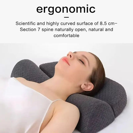 New Cervical Pillow, Memory Foam Contour Pillow, Bed Pillows for Side Sleeper Ergonomic Orthopedic Sleeping Pillow