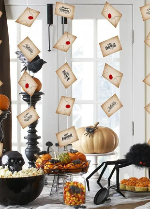 20pcs Magic Wizard Floating Acceptance Letters Banners for Halloween Harry Themed Party Decoration Masquerade Welcome Letter - Riparo82