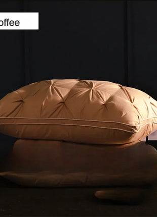 95% Goose Down Pillow White Cotton PillowCover Rectangle Bedroom Sleep 5-Star Hotel Pillow Low-Mid-high Pillows for Sleeping - Riparo82