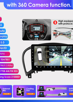 Hizpo Car Radio For Nissan Juke YF15 2010 - 2014 Carplay 4G Multimedia Video Player GPS Autoradio AI Voice 2 Din Android Auto BT