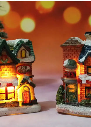 Christmas Light House Village decorazioni natalizie per la casa regali di Natale ornamenti natalizi capodanno 2024 Natale Navidad Noel