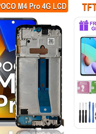 Display Super AMOLED da 6,79" MZB0B5VIN 2201117 PI PI 2201117 LCD PG per Xiaomi Poco M4 Pro 4G LCD Touch Screen Digitizer Assembly - riparo82