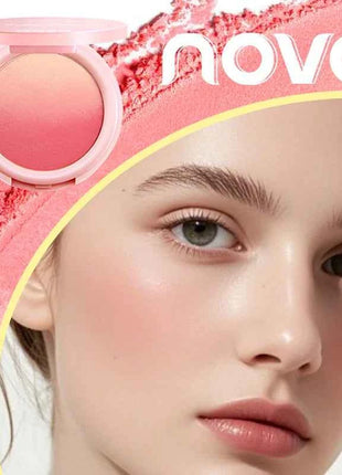 Vibrant Blush Palette, Multi-Color Gradient Design, Lightweight & Blendable Color, Face Cosmetics, With Easy-To-Use Mirror