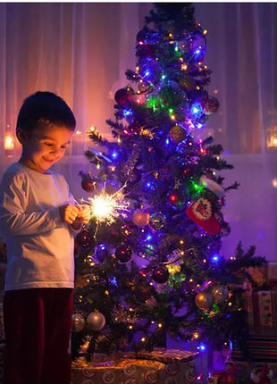 Luce natalizia per esterni Ghirlanda di Capodanno Lampada 100m 20m Scintillio LED String Vacanza Matrimonio Luci decorative adornos de navidad