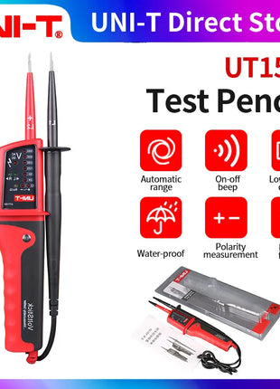 UNI-T Voltage Tester UT15C UT18C UT18D Voltage Detector Probes AC DC Digital Voltmeter 3 Phase Sequence Continuity Multimeter