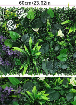 Artificial Plants Grass Wall Panel Boxwood Hedge for Indoor Outdoor Home Garden Vertical Decoration Fake Plant Grass Wedding