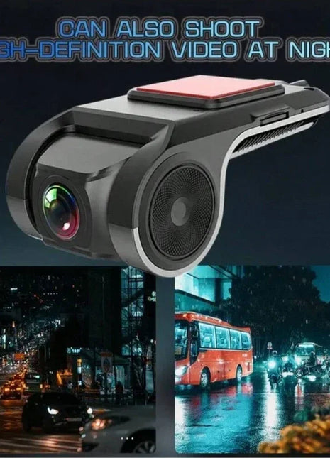 1080P HD Car Dash Cam with 170° Wide Angle - Front ADAS Recorder, Night Vision, USB Android DVR for Vehicles - Riparo82