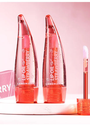 Natural Moisturizing lipstick Moisturizes and softens the water feeling, transparent and nude, easy to apply lip oil - Riparo82