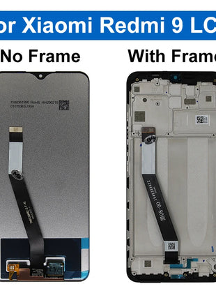 Test al 100% per Xiaomi Redmi 9 9A 9C Display LCD Touch Screen Digitizer per Redmi M2004J19AG M2004J19C Assemblea parti di ricambio - riparo82