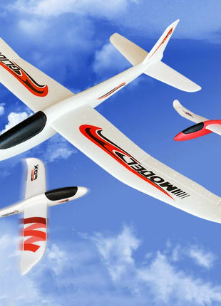 48/99 CENTIMETRI Grande Schiuma Aliante Aereo Lancio A Mano Aerei Giocattolo All'aperto 2 Modalità di Volo Giocattolo Volante per I Bambini Festa di Compleanno favori - riparo82