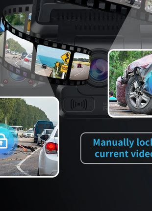 TiESFONG 4CH GPS Dash Cam i7pro Front 4K/2K+3*1080P for Car 360 DVR Camera 24H Parking Mode WiFi Video Recorder IR Night Vision - Riparo82