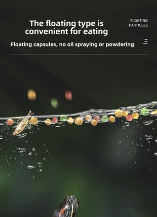 GEN CLIMB Turtle Food with Dried Shrimp&Mealworms-All-in-One Floating Pellets for Aquatic Turtles(Red-Eared Slider,Pond Turtle) - Riparo82