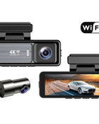 Dash Cam UHD 1080P 4K Car DVR Night Vision Front Rear View Loop Recording Dashboard Car DVR 2Lens Black Box Car accessories - Riparo82