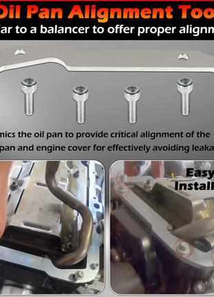 A27F-Auto Oil Line Diverter And Front And Rear Cover Oil Pan Alignment Tool For LS Engines 5.3 5.7 6.0 6.2L - Riparo82