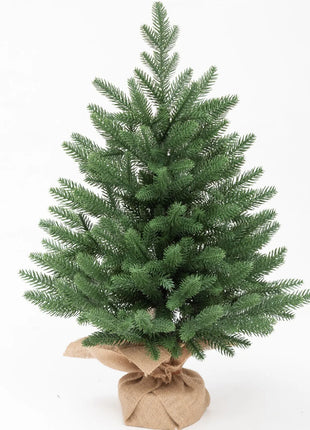 Vendita calda tutto PE mini albero di Natale desktop mini albero di Natale decorazione dell'atmosfera natalizia