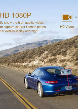3-Channel Dash Cam Front Interior Rear 1080P Camera Recording WiFi Night Vision 170° Wide-Angle G-Sensor Loop Recording for Cars - Riparo82