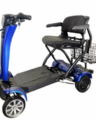 Scooter Mobilità Elettrico 4 Ruote 500W 36V - Pieghevole Anziani Batteria Rimovibile - riparo82