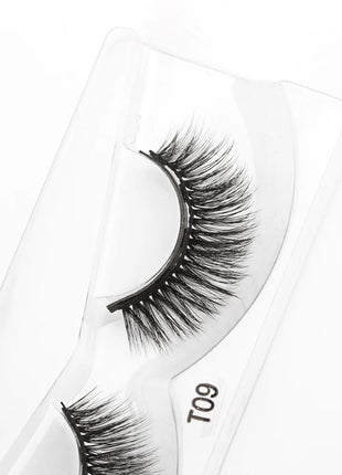 1 Pair Magnetic Eyelashes Wispy 3D Mink Lashes Natural Long Faux Cilios Eyelash Extension Handmade False Eyelashes Makeup Tools