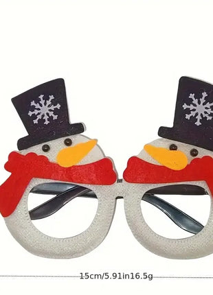 Set di bicchieri natalizi da 12 pezzi, design di cervi e alberi, classico Babbo Natale, foto di occhiali novità per celebrazioni natalizie - riparo82