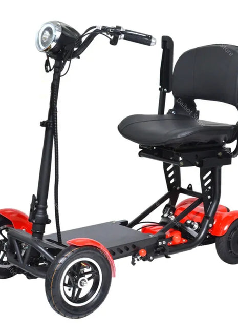 4 Wheel Folding Electric Scooter For Disabled Double Motor 250W 36V Foldable Travel Mobility Scooter Adult With Reverse - Riparo82