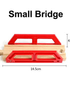 Tutti i tipi di binari del treno in legno Accessori Binari ferroviari in legno di faggio Ponte in legno Tunnel adatto per binari in legno Giocattoli per bambini - riparo82