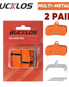 BUCKLOS Pastiglie freno a disco idraulico per bicicletta per M9120 Pastiglie freno metalliche Pastiglie freno per mountain bike da strada in metallo adatte D02S H03A N03A