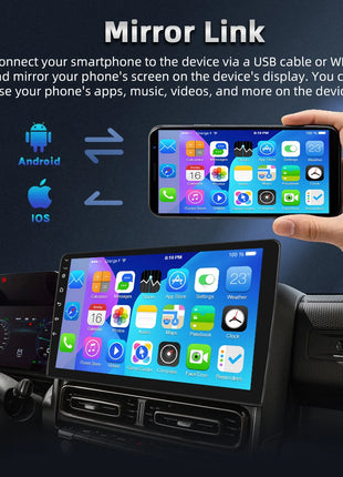 Hikity Wireless CarPlay Android Auto Car Radio For Toyota RAV4 2001-2006 BT Multimedia Player GPS WiFi Head Unit 2din autoradio - Riparo82