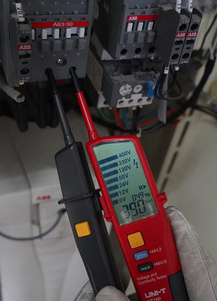 UNI-T Voltage Testers UT18C UT18D UT15C Phase Sequence Continuity Voltage Detector LCD Display Auto Range IP65 Waterproof Meter