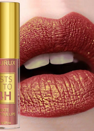 14 Colors Glitter Metallic Lip Glaze Shiny Long Lasting Lip Gloss Waterproof Liquid Lipstick Makeup Lip Oil Lip Tint Gifts for W - Riparo82