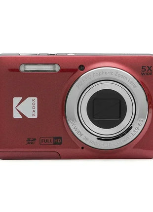 KODAK PIXPRO FZ55-RD Fotocamera digitale da 16 MP Zoom ottico 5X 28 mm Grandangolo 1080P Video Full HD Telecamera per vlogging LCD da 2,7"