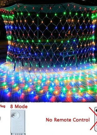 1.5M-18M LED Net Mesh Fata Luci Stringa Tenda Ghirlanda Esterna Impermeabile Per Albero Di Natale Festa Giardino Decorazione di Nozze